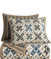 HiEnd Accents Indigo Hill Mosaic Reversible Quilt Mini Set