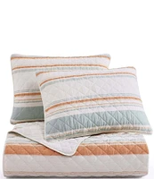 HiEnd Accents Indigo Hill Mystic Stripe Cotton Gauze Quilt Mini Set