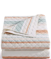 HiEnd Accents Indigo Hill Mystic Stripe Cotton Gauze Quilt Mini Set