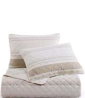 HiEnd Accents Indigo Hill Mystic Stripe Cotton Gauze Quilt Mini Set