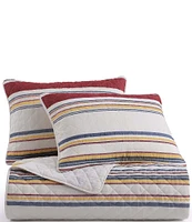 HiEnd Accents Indigo Hill Mystic Stripe Cotton Gauze Quilt Mini Set