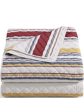 HiEnd Accents Indigo Hill Mystic Stripe Cotton Gauze Quilt Mini Set