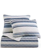 HiEnd Accents Indigo Hill Mystic Stripe Cotton Gauze Quilt Mini Set