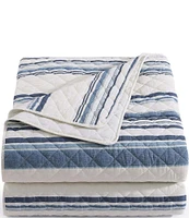 HiEnd Accents Indigo Hill Mystic Stripe Cotton Gauze Quilt Mini Set