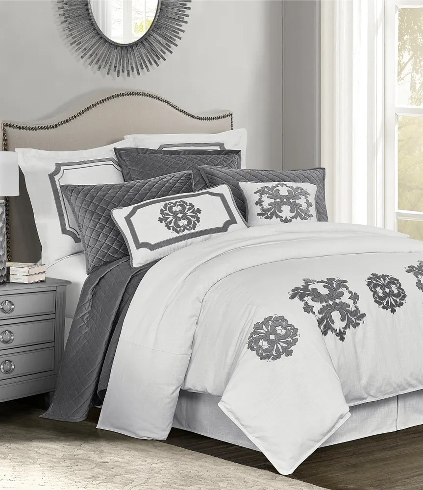 HiEnd Accents Madison Linen Duvet Cover Mini Set