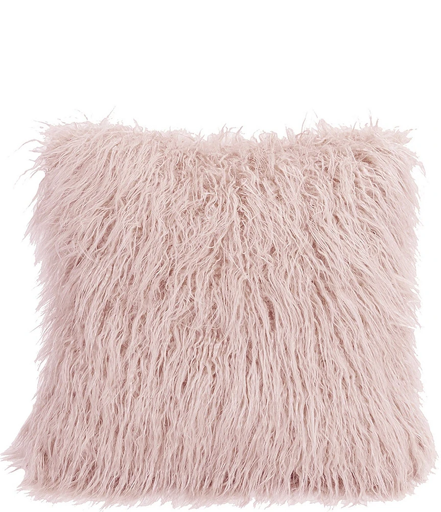 HiEnd Accents Mongolian Faux Fur Pillow