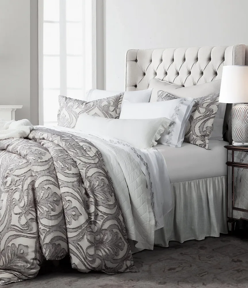 HiEnd Accents Nicole Eyelash Damask Pattern Duvet Cover Mini Set