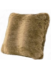 HiEnd Accents Oversized Wolf Faux Fur Throw Pillow