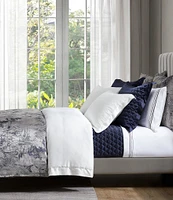 HiEnd Accents Pastoral Jacquard Collection French Toile Woven Metallic Comforter Mini Set