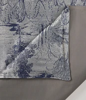 HiEnd Accents Pastoral Jacquard Collection French Toile Woven Metallic Comforter Mini Set