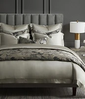 HiEnd Accents Pastoral Jacquard Collection French Toile Woven Metallic Comforter Mini Set