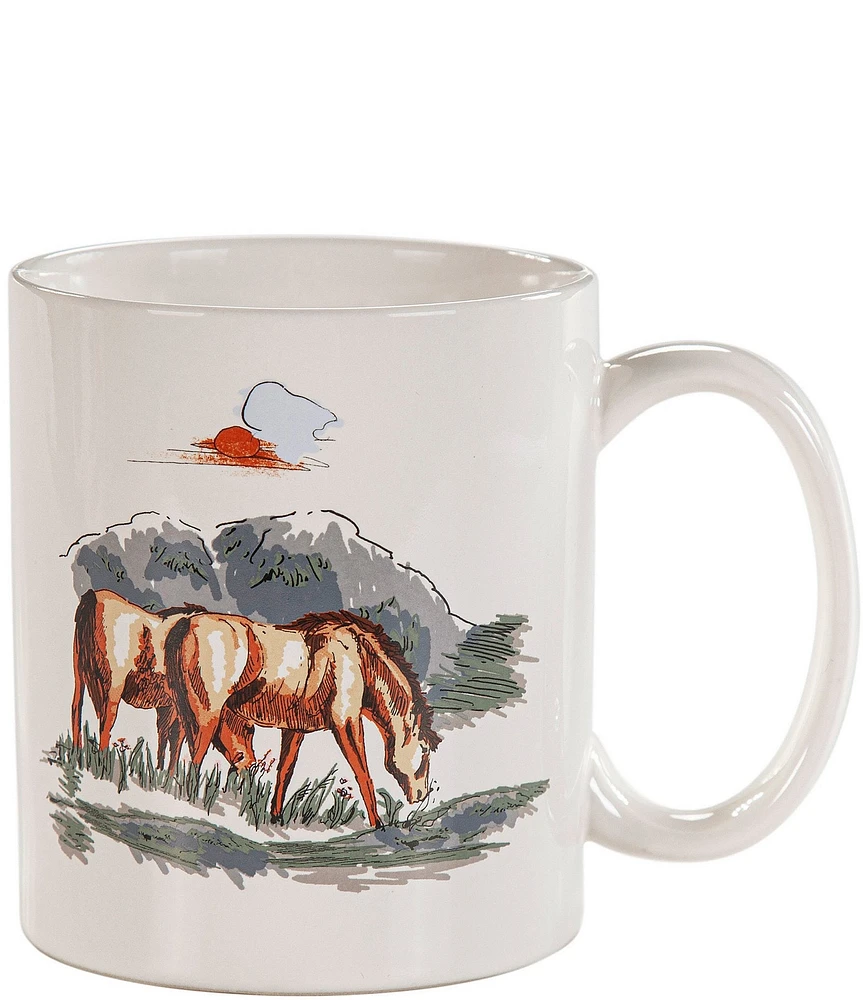 HiEnd Accents Ranch Life Remuda Mugs, Set of 4