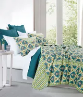 HiEnd Accents Salado Collection Medallion Reversible Quilt Mini Set