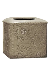 HiEnd Accents Savannah Swirling Floral Pattern Tissue Box Cover