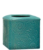 HiEnd Accents Savannah Swirling Floral Pattern Tissue Box Cover