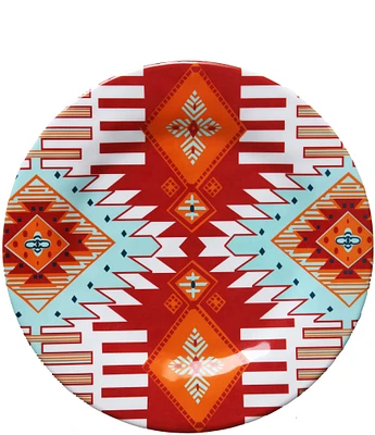 HiEnd Accents Southwest Melamine Dinner Plate, Set of 4