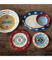 HiEnd Accents Spirit Valley Collection 14-Piece Melamine Dinnerware Set