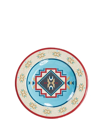 HiEnd Accents Spirit Valley Collection Melamine Southwestern Pattern Salad Plates, Set of 4