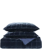 HiEnd Accents Stella Faux Silk Double Box Stitch Quilt Mini Set