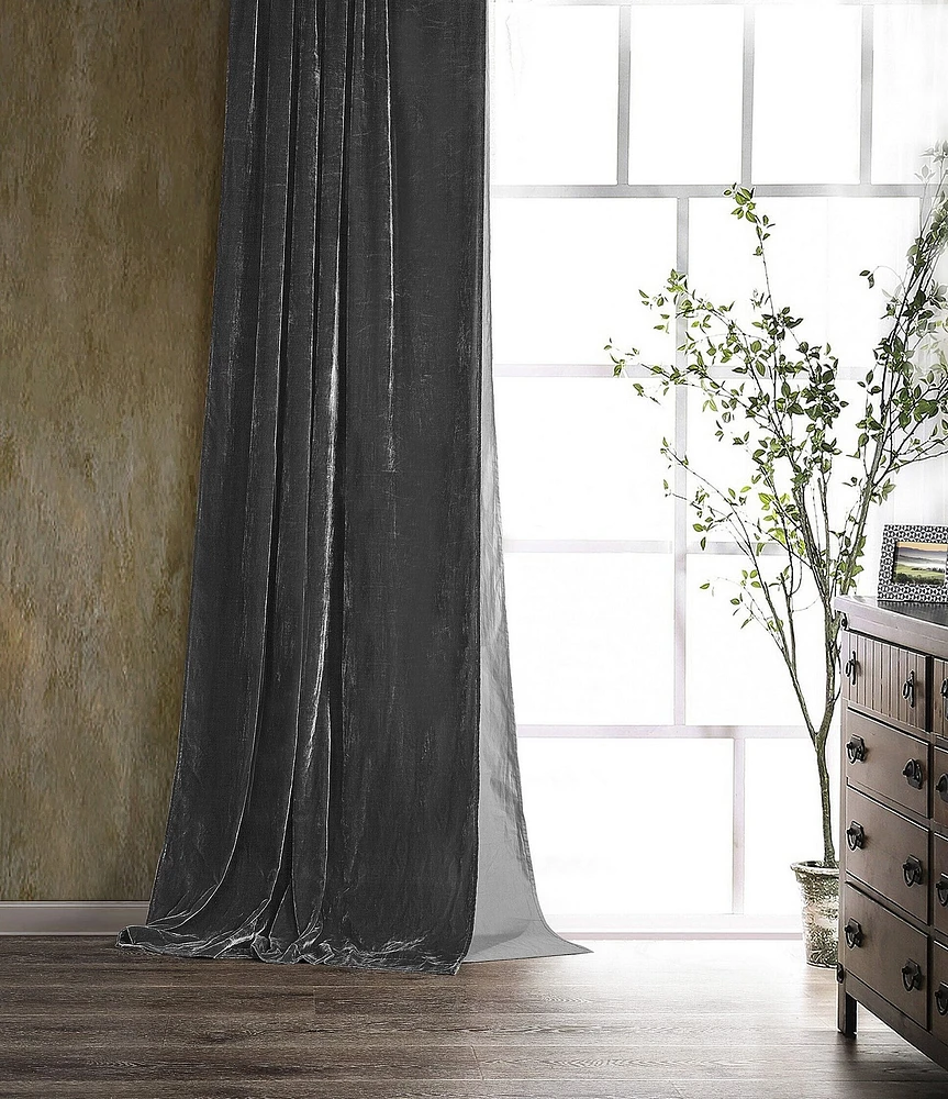 HiEnd Accents Stella Lined Silk Velvet Window Treatment