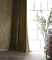 HiEnd Accents Stella Lined Silk Velvet Window Treatment