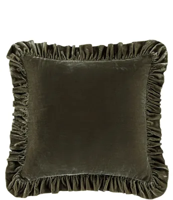 HiEnd Accents Stella Silk Velvet Trim Euro Sham