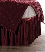 HiEnd Accents Stella Silk Velvet Bed Skirt