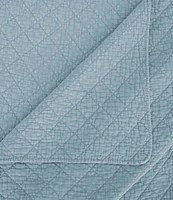 HiEnd Accents Stonewashed Cotton Gauze Diamond Stitch Pattern Quilt