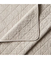 HiEnd Accents Stonewashed Cotton Gauze Diamond Stitch Pattern Quilt