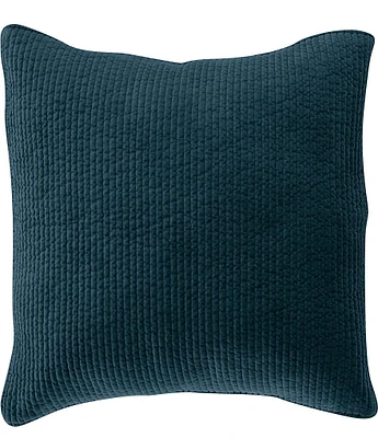 HiEnd Accents Stonewashed Cotton Quilted Velvet Euro Sham