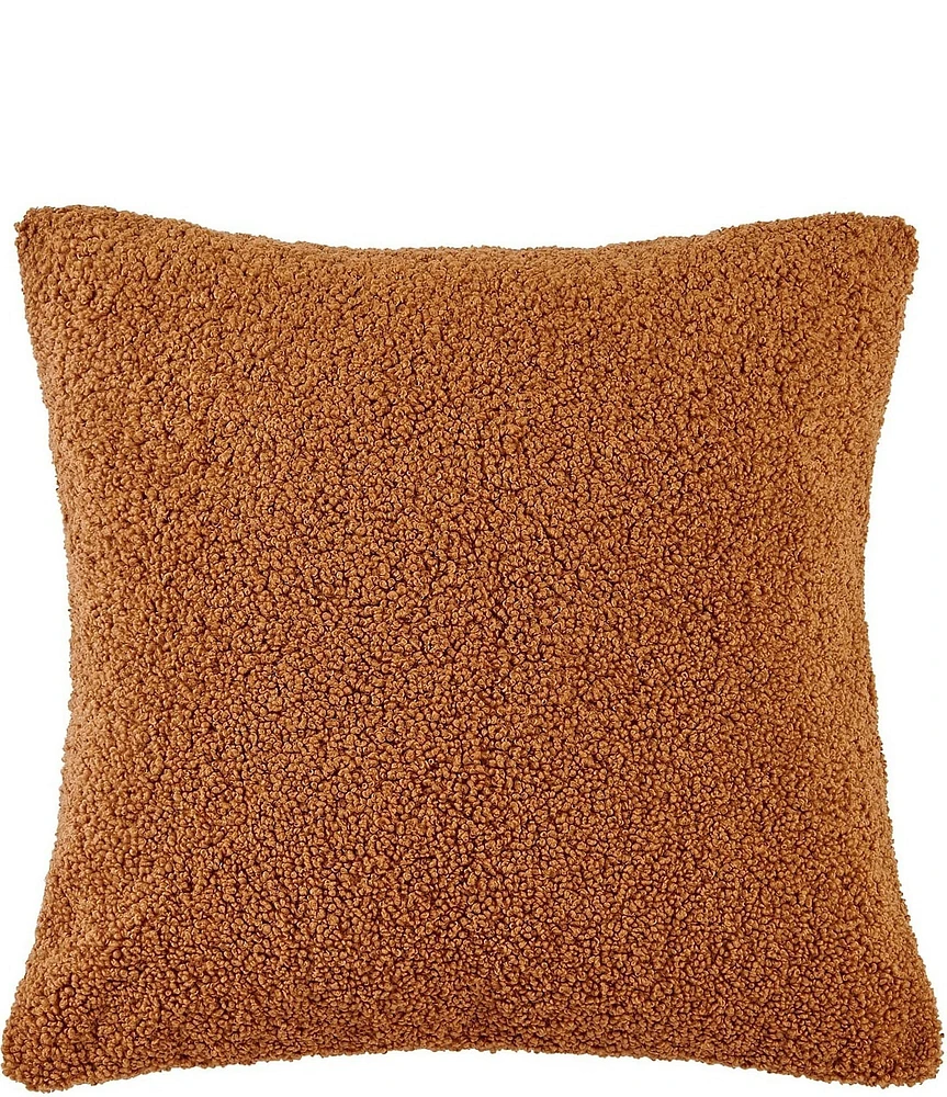 HiEnd Accents Teddy Soft Plush Textured Boucle Euro Pillow