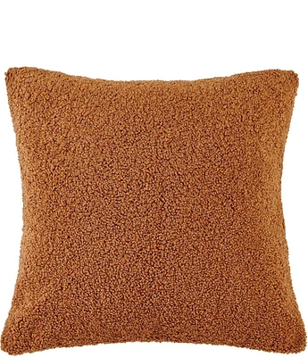 HiEnd Accents Teddy Soft Plush Textured Boucle Euro Pillow