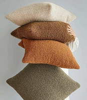 HiEnd Accents Teddy Soft Plush Textured Boucle Euro Pillow