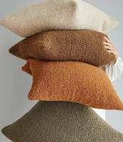 HiEnd Accents Teddy Soft Plush Textured Boucle Euro Pillow