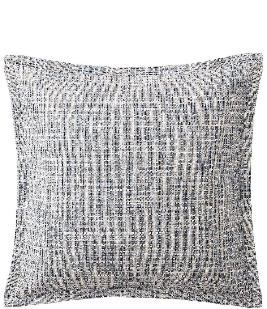 HiEnd Accents Tweed Collection Modern Rustic Woven Euro Sham