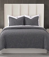 HiEnd Accents Tweed Textured Woven Duvet Cover Mini Set
