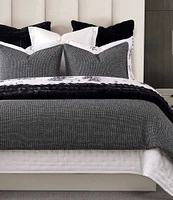 HiEnd Accents Tweed Textured Woven Duvet Cover Mini Set