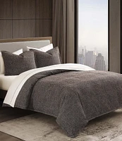 HiEnd Accents Tweed Textured Woven Duvet Cover Mini Set