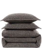 HiEnd Accents Tweed Textured Woven Duvet Cover Mini Set