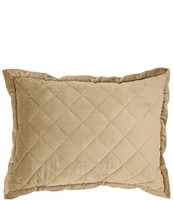 HiEnd Accents Velvet Diamond Quilted Boudoir Pillow