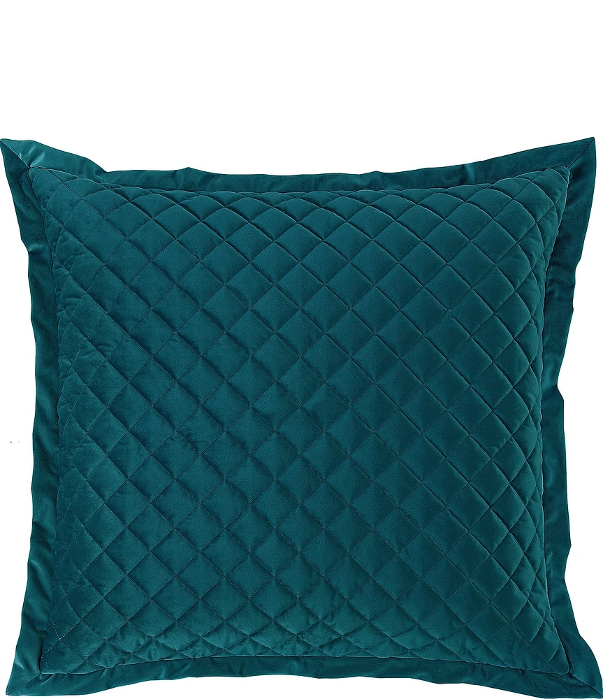 HiEnd Accents Velvet Quilted Euro Sham