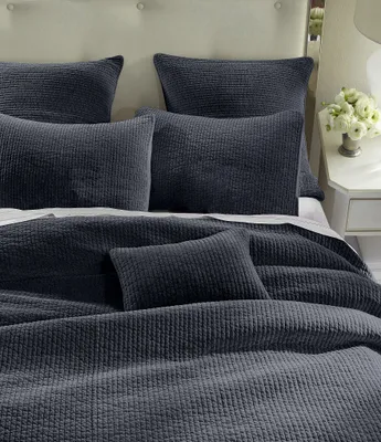 HiEnd Accents Venetian Stone Washed Cotton Velvet Quilt Mini Set