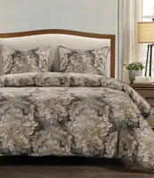 HiEnd Accents Victoria Damask Duvet Cover Mini Set