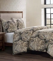 HiEnd Accents Victoria Damask Duvet Cover Mini Set