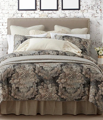 HiEnd Accents Victoria Damask Print Mini Comforter Set