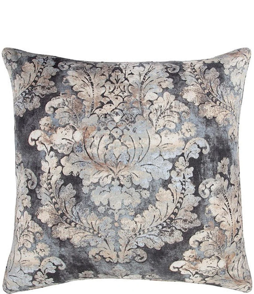 HiEnd Accents Victoria Smokey Damask Print Euro Sham