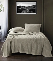 HiEnd Accents Stonewashed Cotton Waffle Weave Coverlet