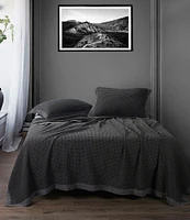 HiEnd Accents Stonewashed Cotton Waffle Weave Coverlet