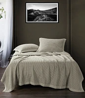 HiEnd Accents Stonewashed Cotton Waffle Weave Coverlet Mini Set