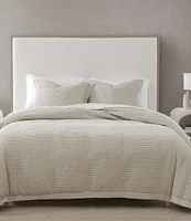 HiEnd Accents Stonewashed Cotton Waffle Weave Duvet Cover Mini Set
